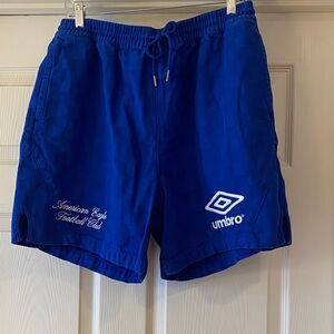 Umbro American Eagle Royal Blue Football Club Shorts Sz M Box2
